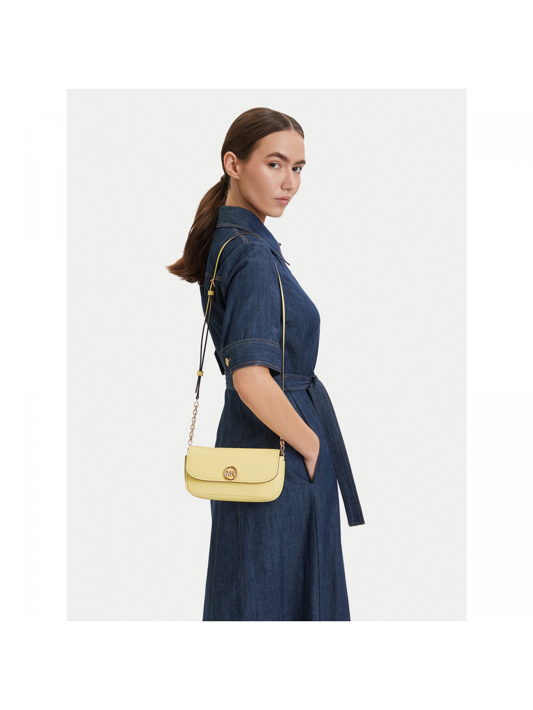 Kabelka MICHAEL Michael Kors Nolita 32S6GY5C5L Žlutá